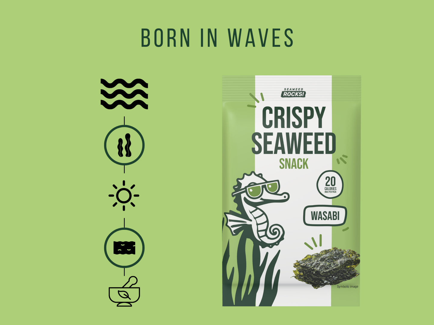 Wasabi Seaweed Snack - (5 x 4.5g)