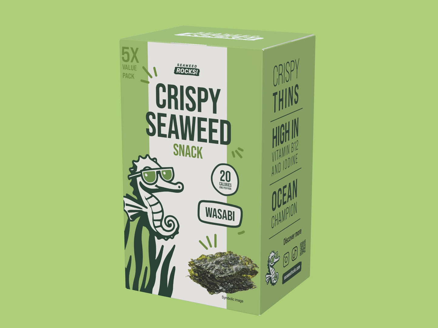 Wasabi Seaweed Snack - (5 x 4.5g)